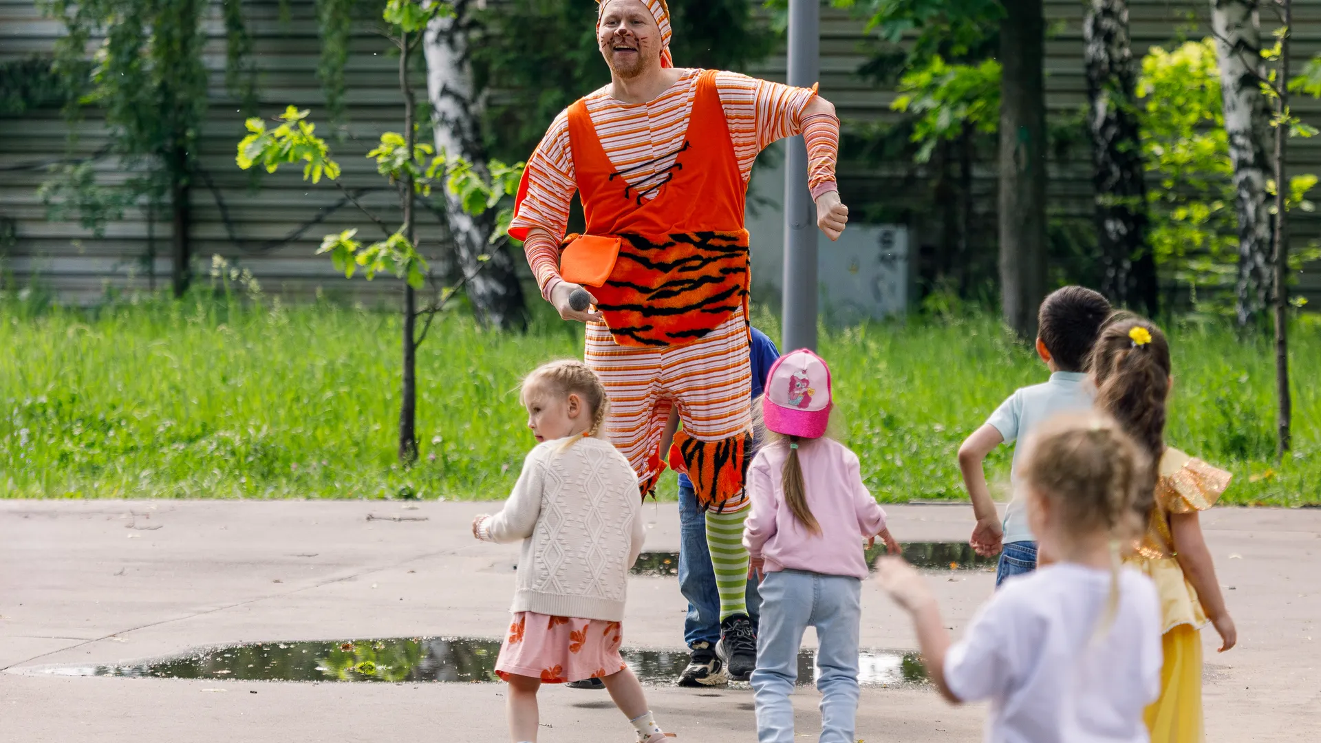 Праздник в честь Дня защиты детей в парке им. Л. Н. Толстого в Химках