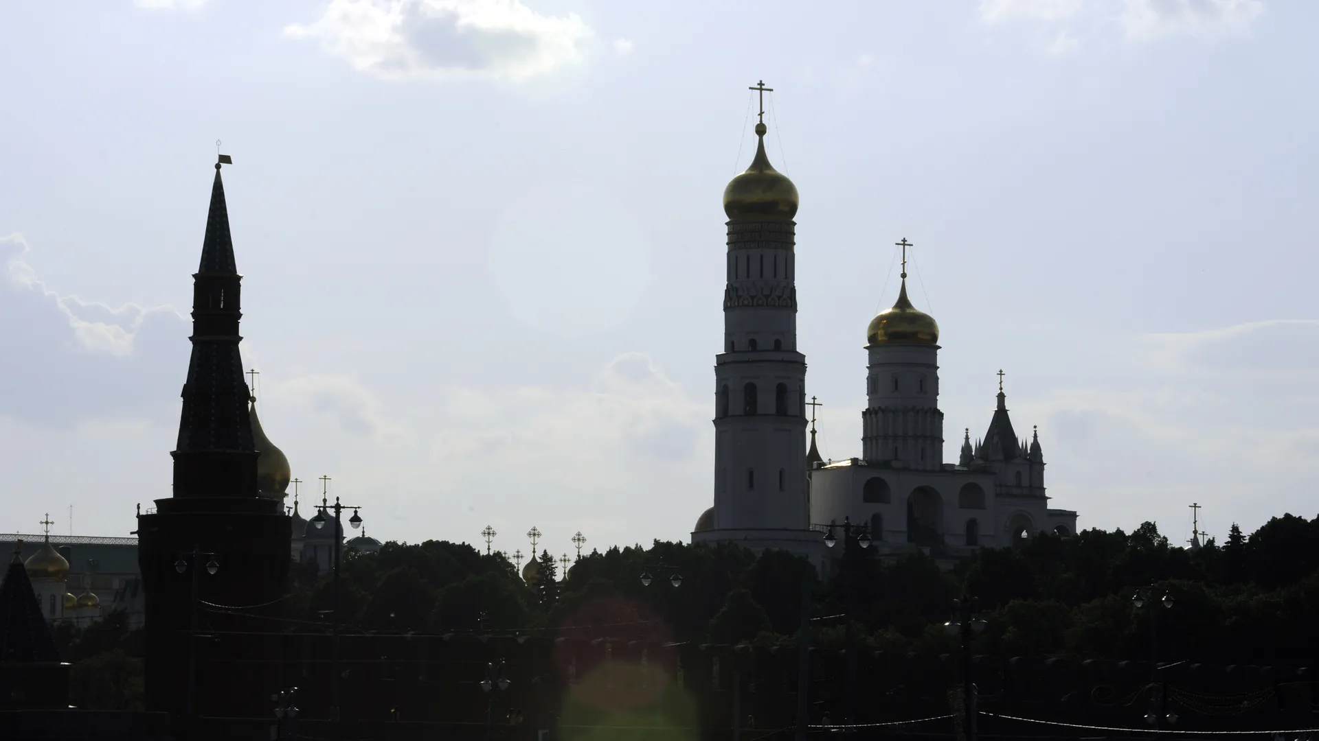 Вид на Кремль в Москве