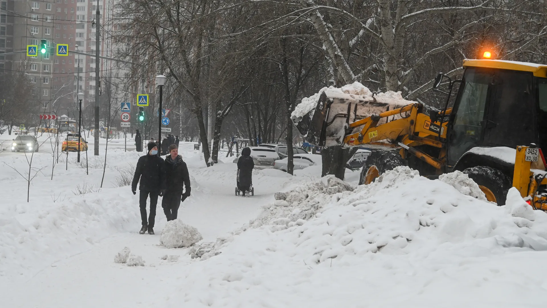 Снегопад в Люберцах