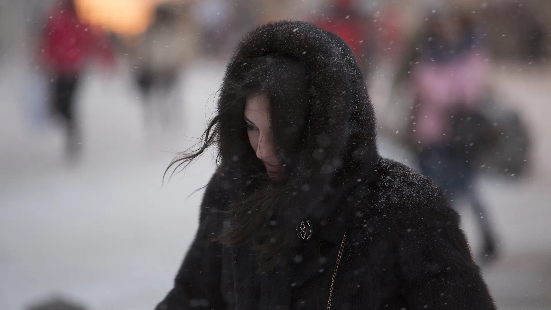 Снегопад в Москве