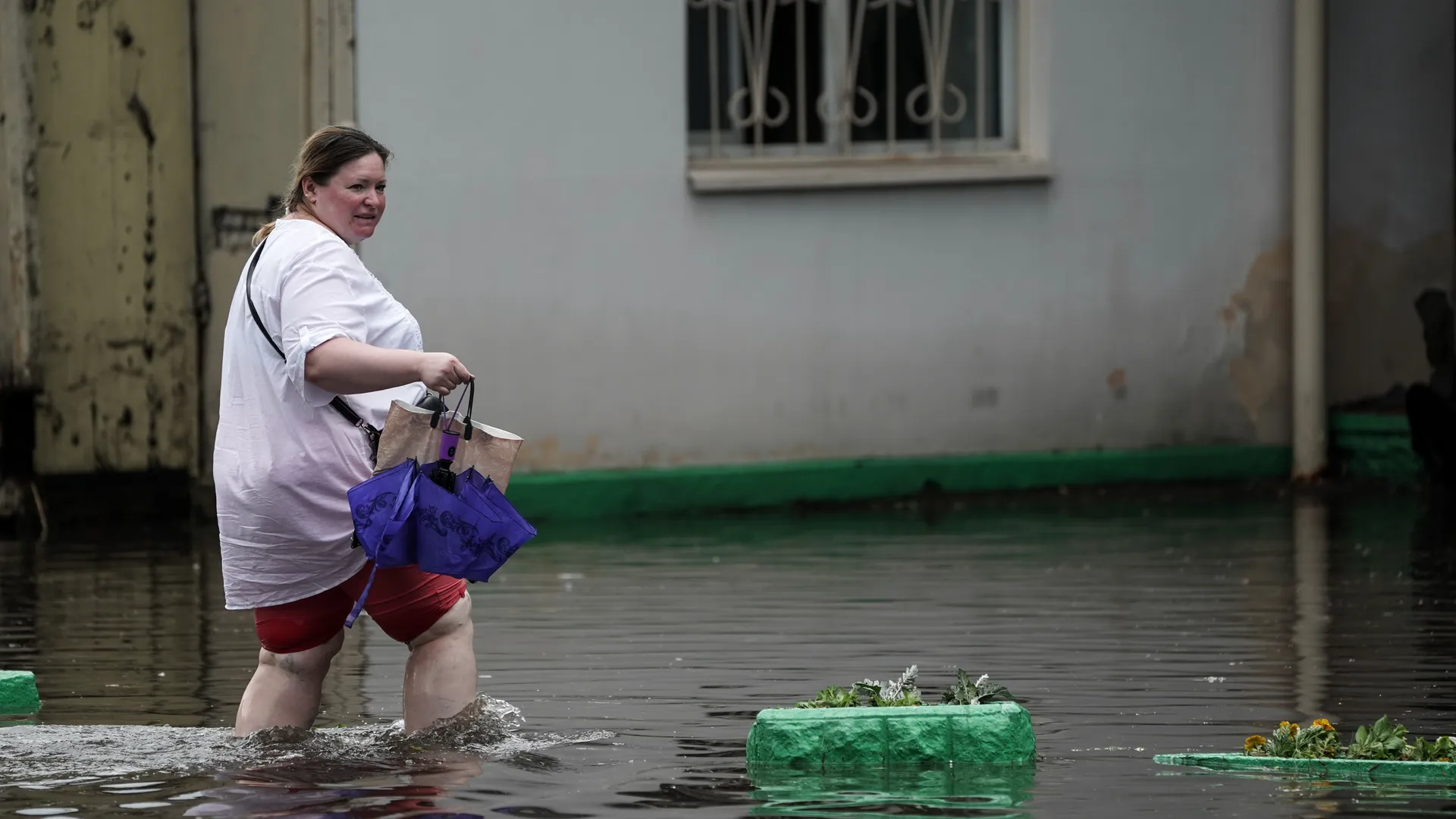 Последствия ливня в Москве