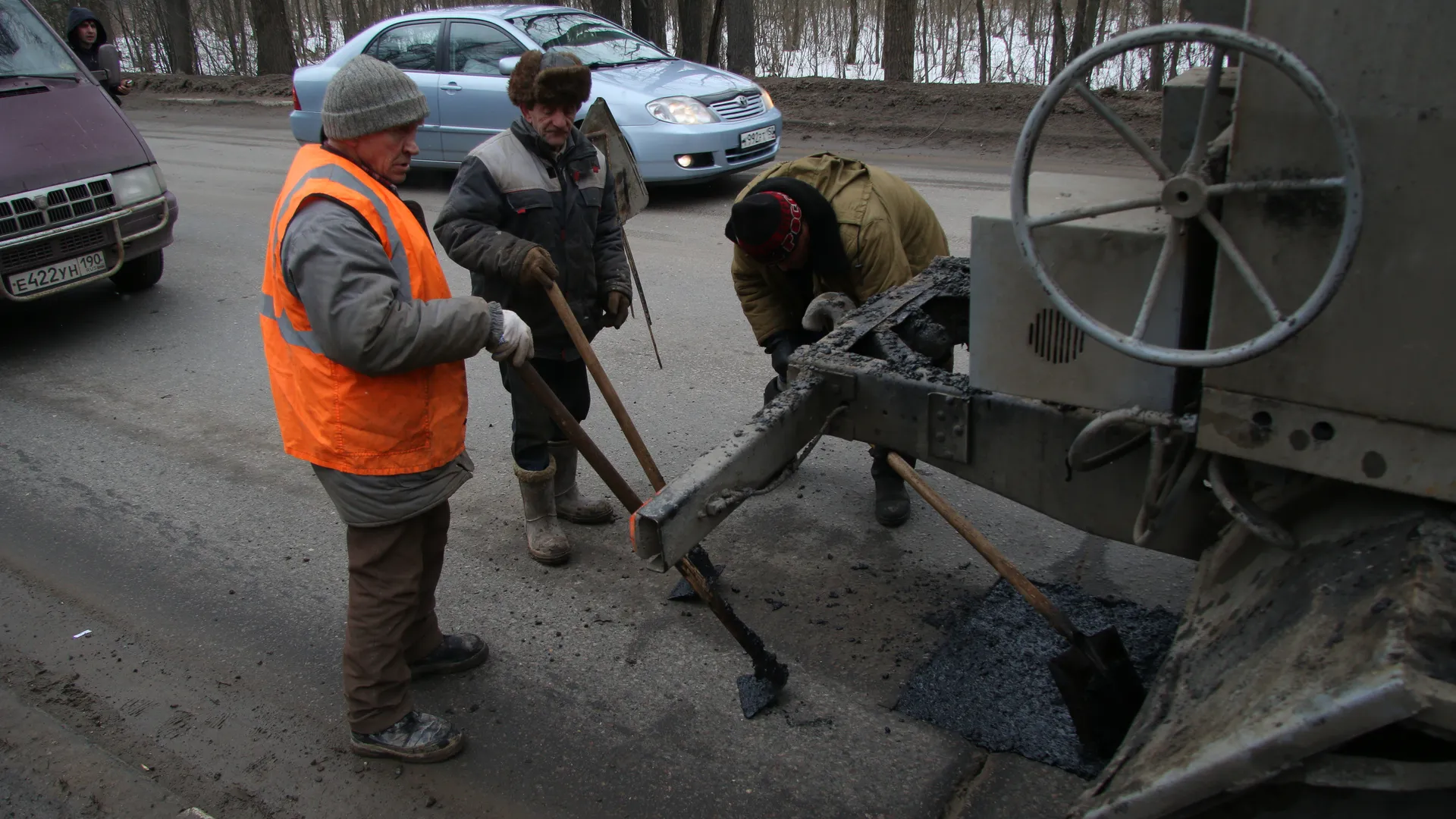 Ямочный ремонт дорог в Дубне