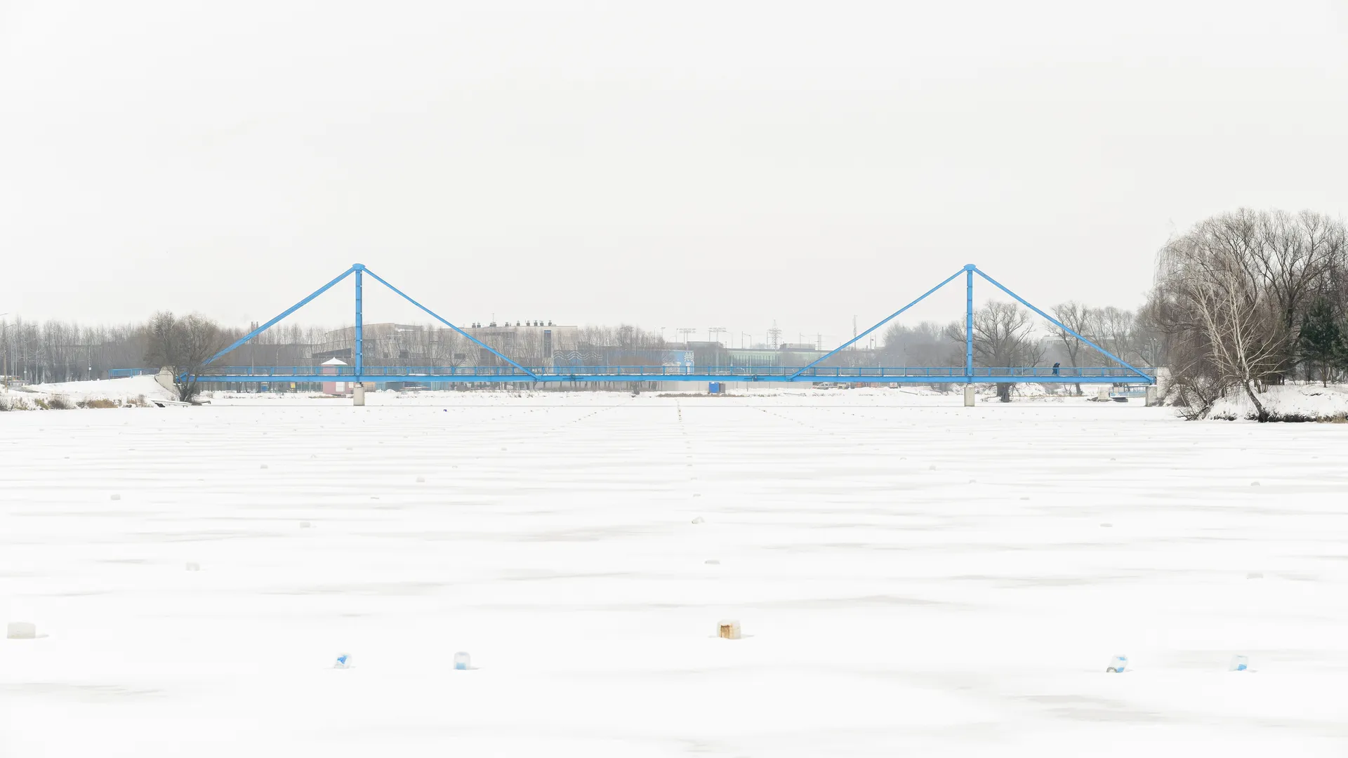 Бронницы. Парк «Бронницкий луг». Зима