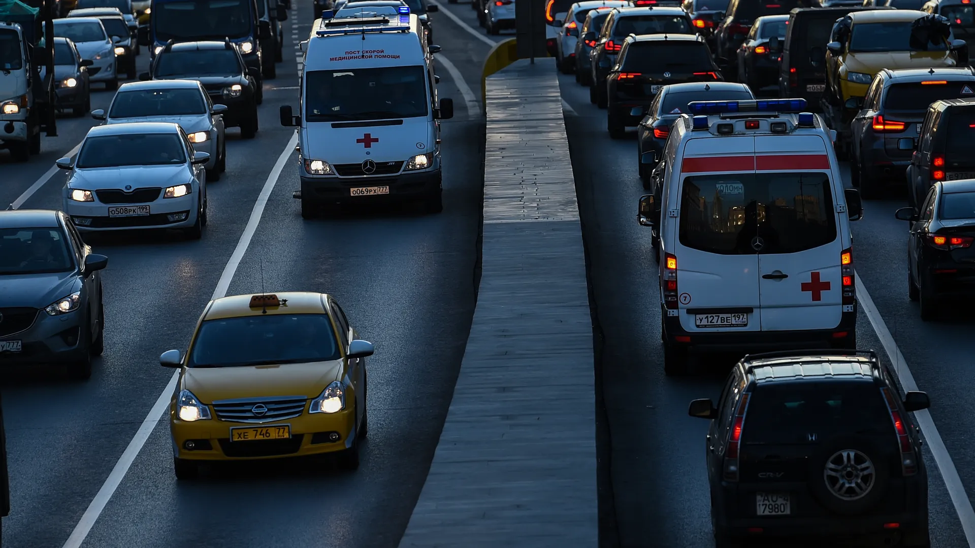 Вечерние пробки в Москве