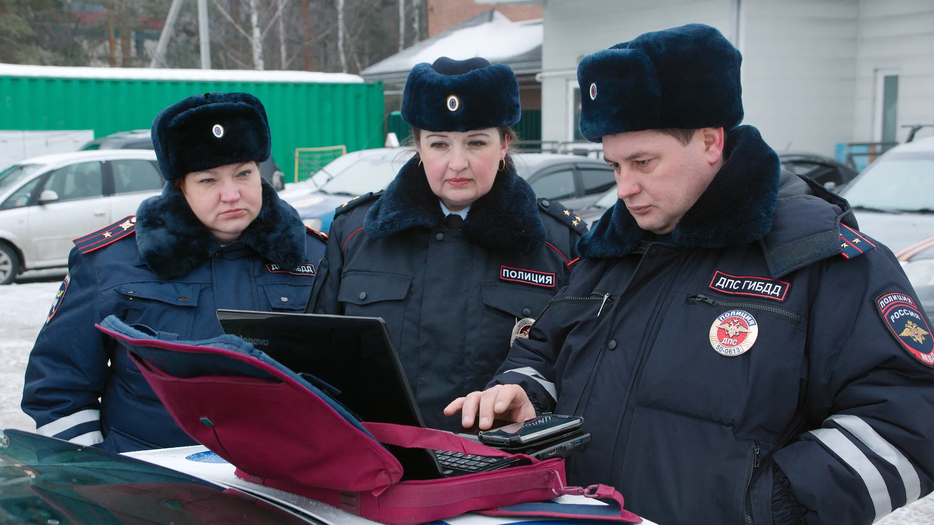 Соревнования сотрудников ГИБДД в Пушкино