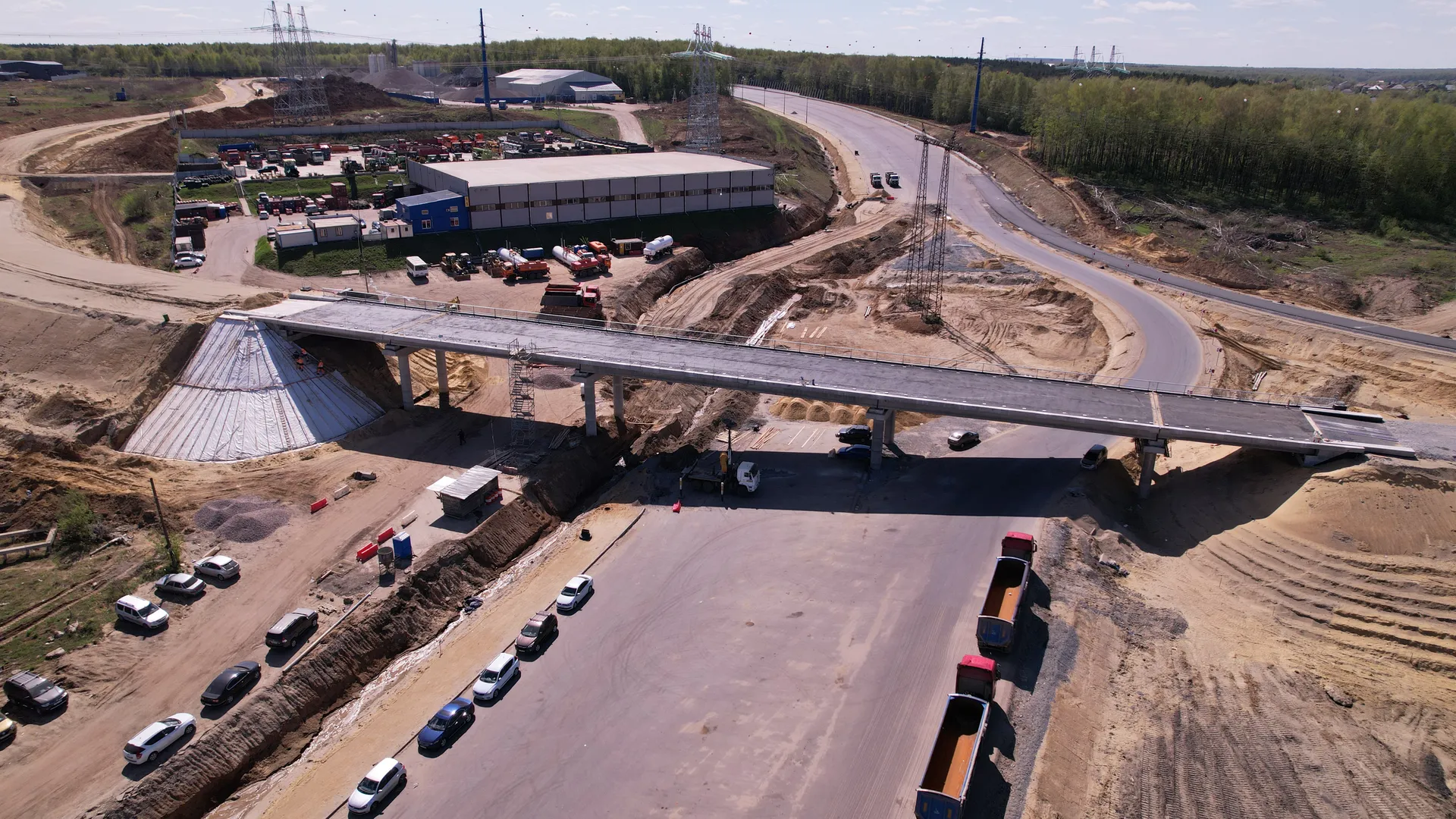 Строительство двух участков Южно-Лыткаринской автодороги