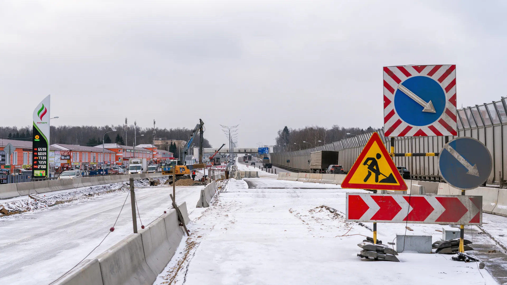 Реконструкция Киевского шоссе в районе Селятино Наро-Фоминского округа
