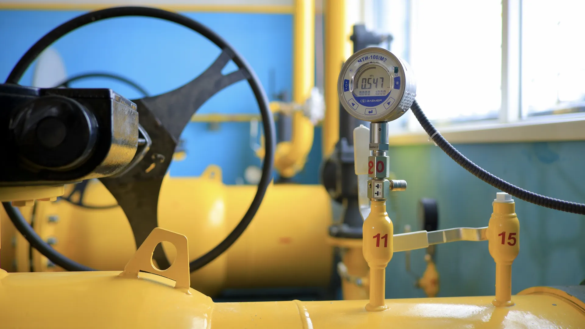 На газораспределительном пункте