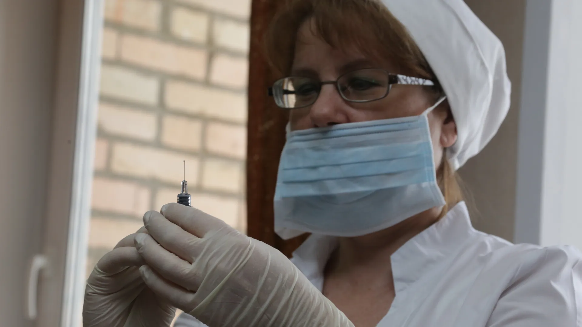 Вакцинация против гриппа в администрации Каширского района