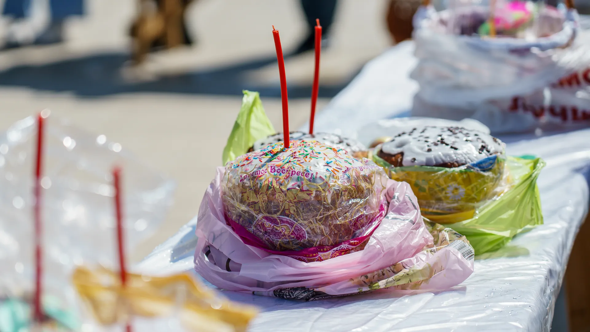 Освящение куличей в Иоанно-Богословском храме Коломны