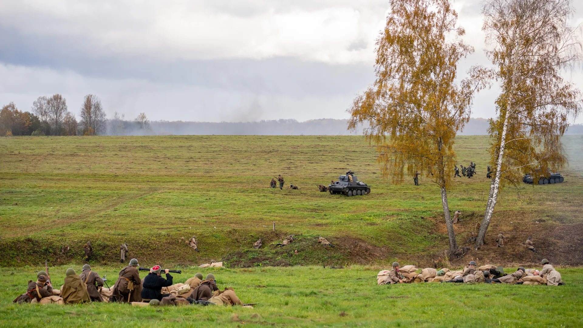 Реконструкция Битвы за Москву на Бородинском поле