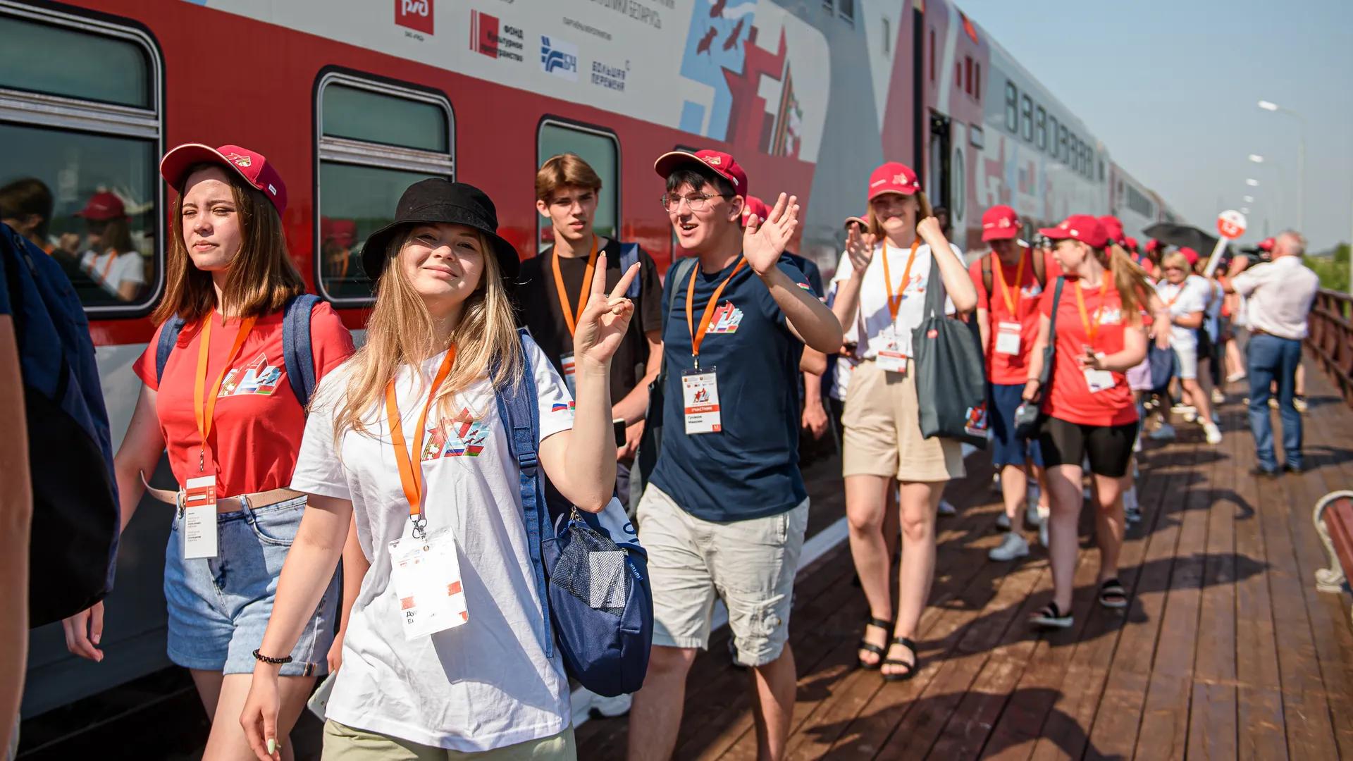 «Поезд Памяти» с 200 школьниками из Белоруссии и РФ прибыл в Подмосковье