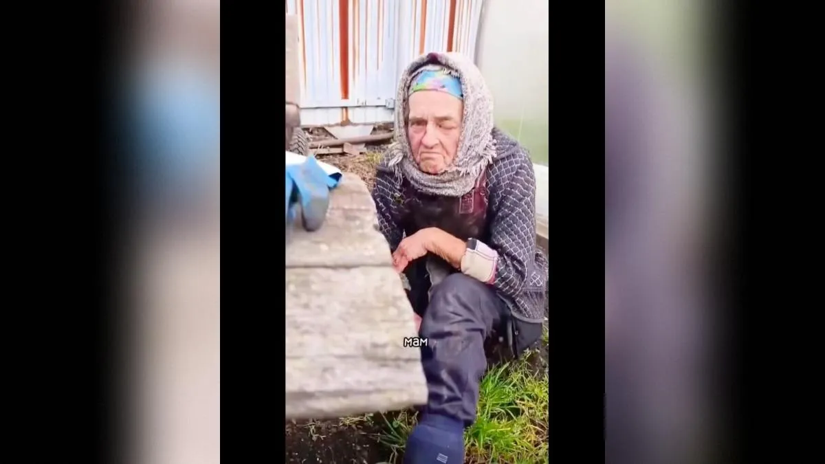 Пострадавшая женщина, которую избил сосед