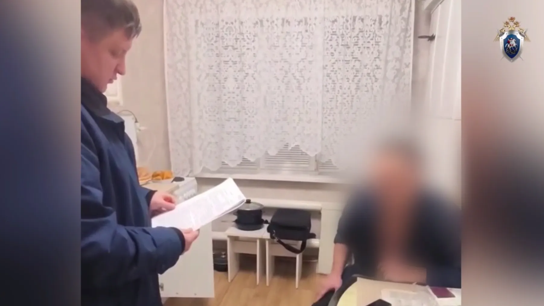 Скриншот видеозаписи следкома Челябинской области