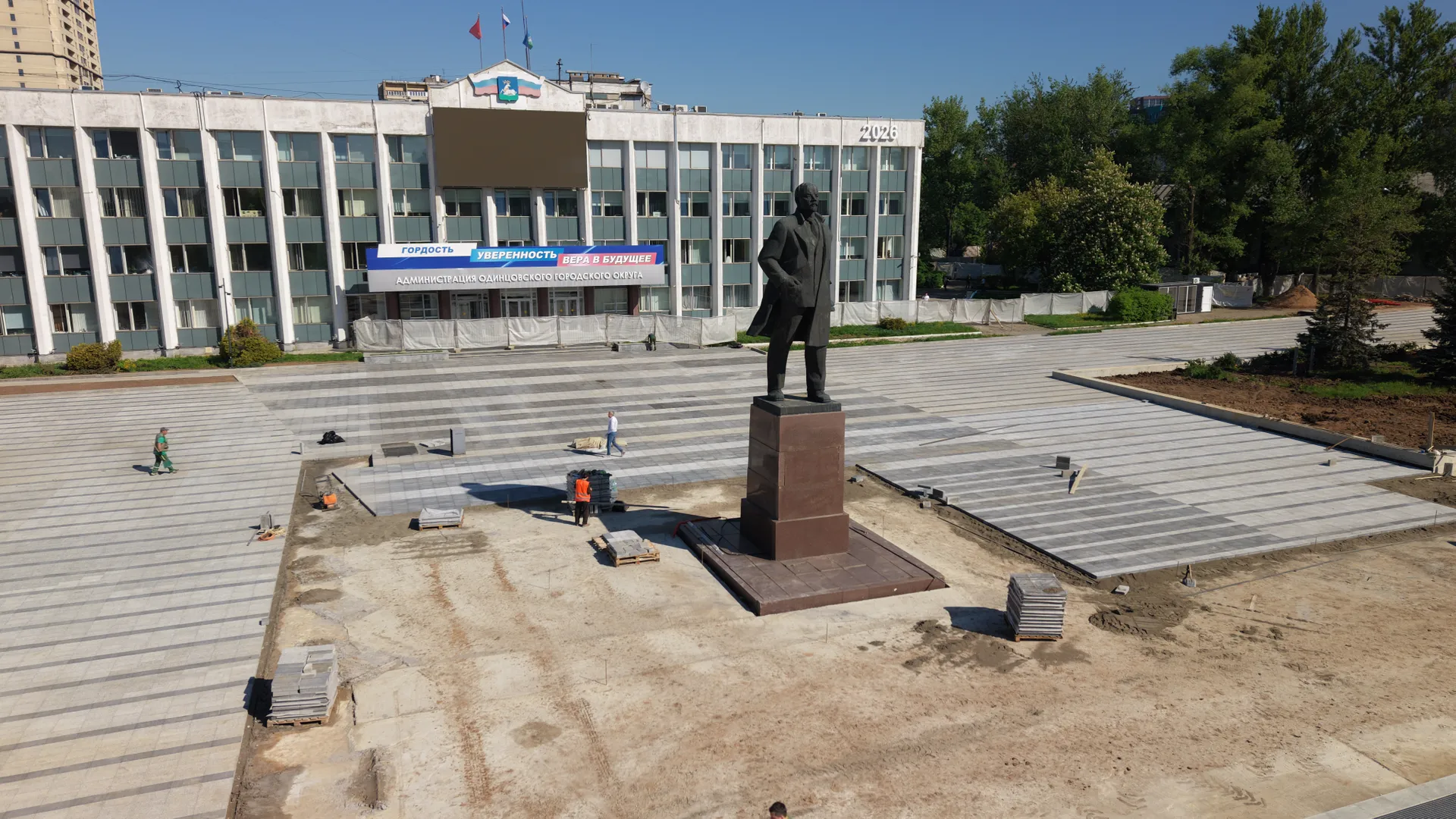 В Одинцове завершается масштабная реконструкция Центральной площади
