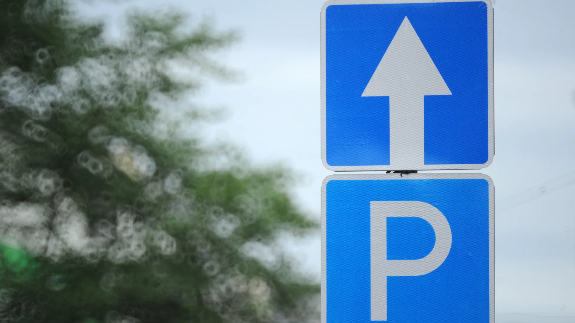 Дорожные знаки на улице Тверская в Москве