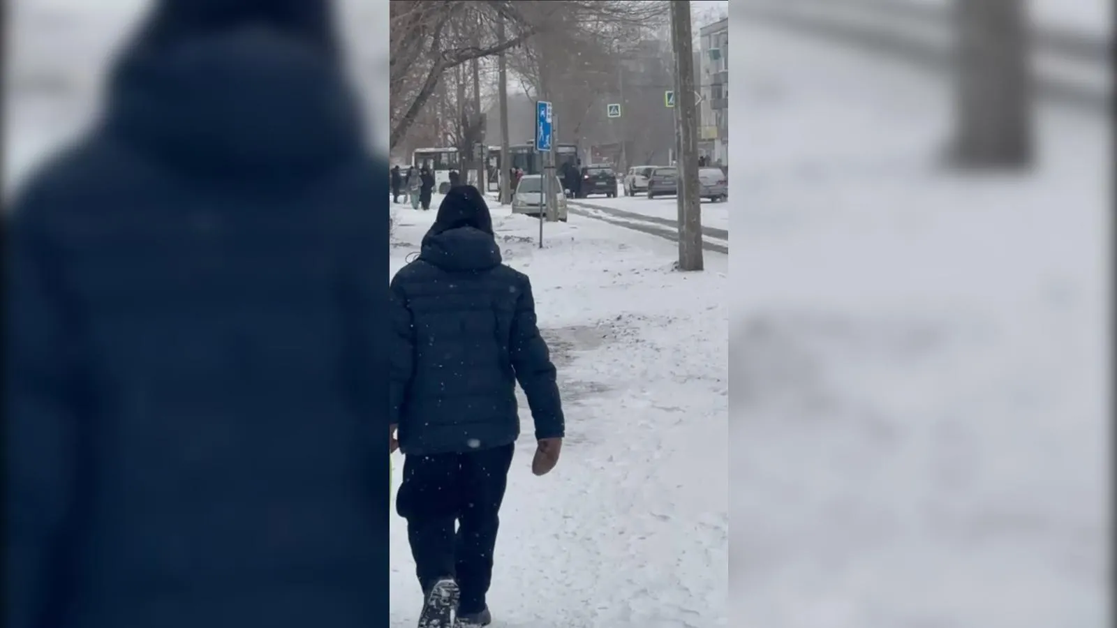 кадр видео, предоставленного очевидцем