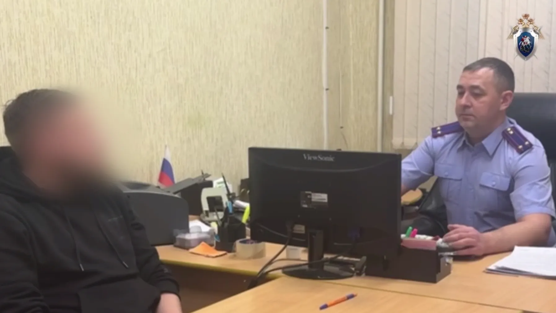 Скриншот с видеозаписи пресс-службы следкома региона