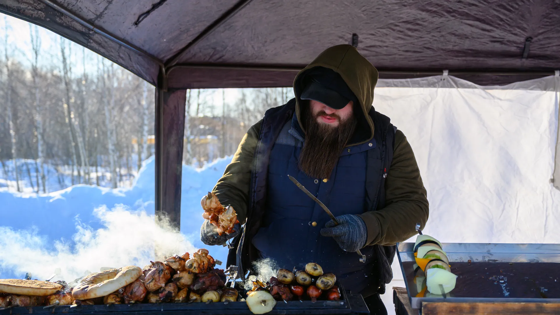 Ярмарка на гастрономическом фестивале «Русский холодец» 2026 в парке «Меленки» Павловского Посада