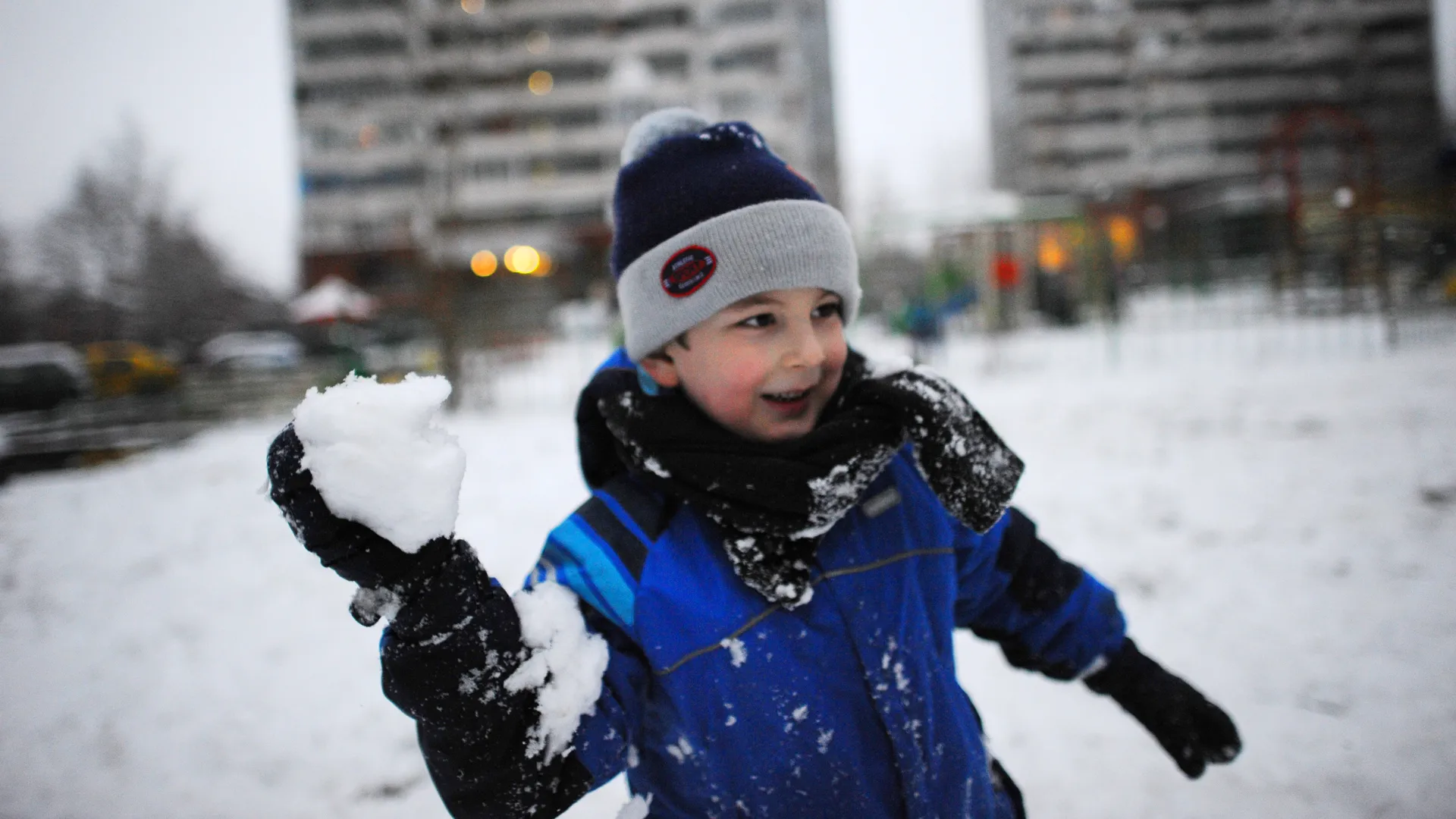 Снегопад в Троицке