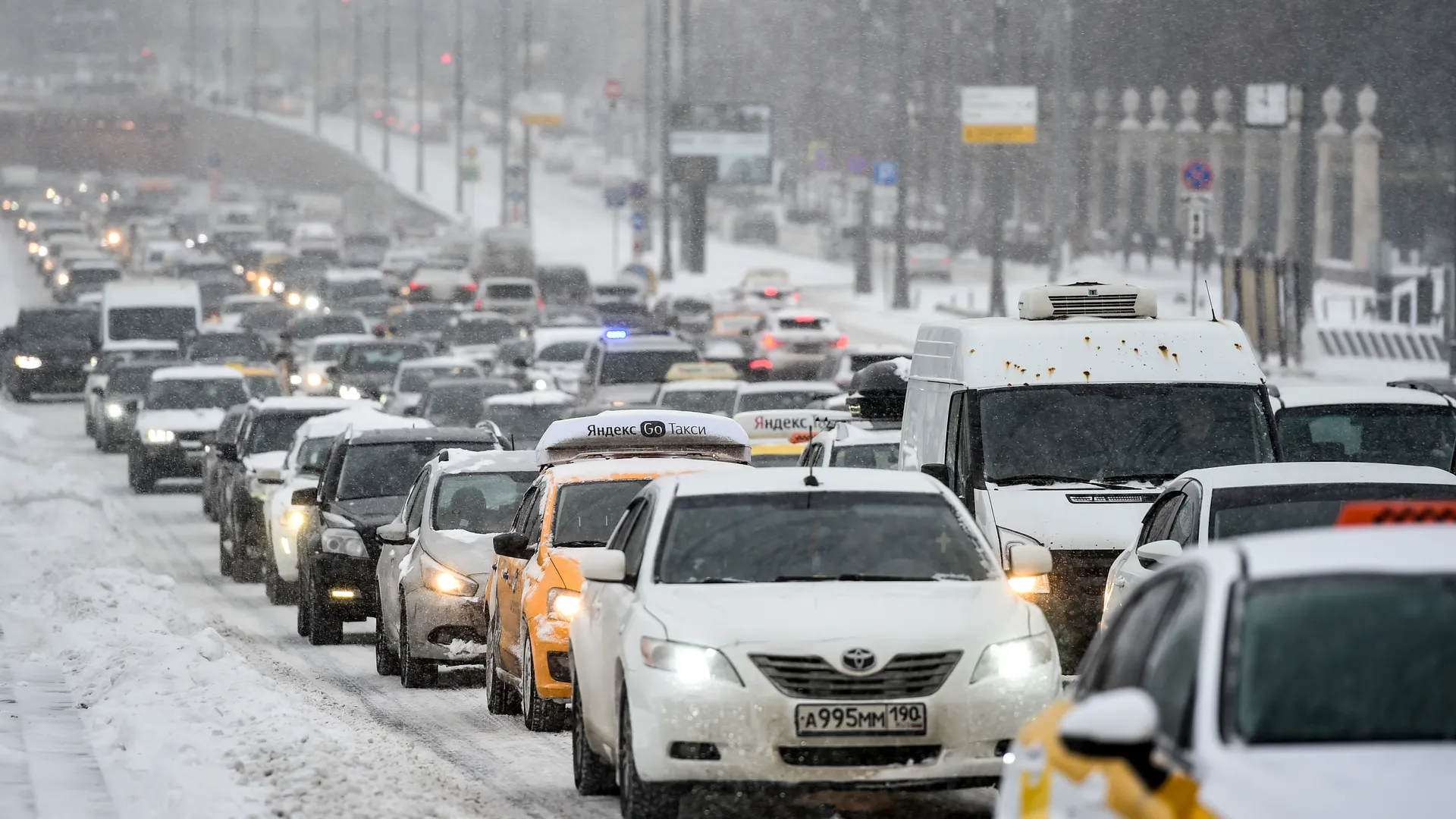 Снегопад в Москве