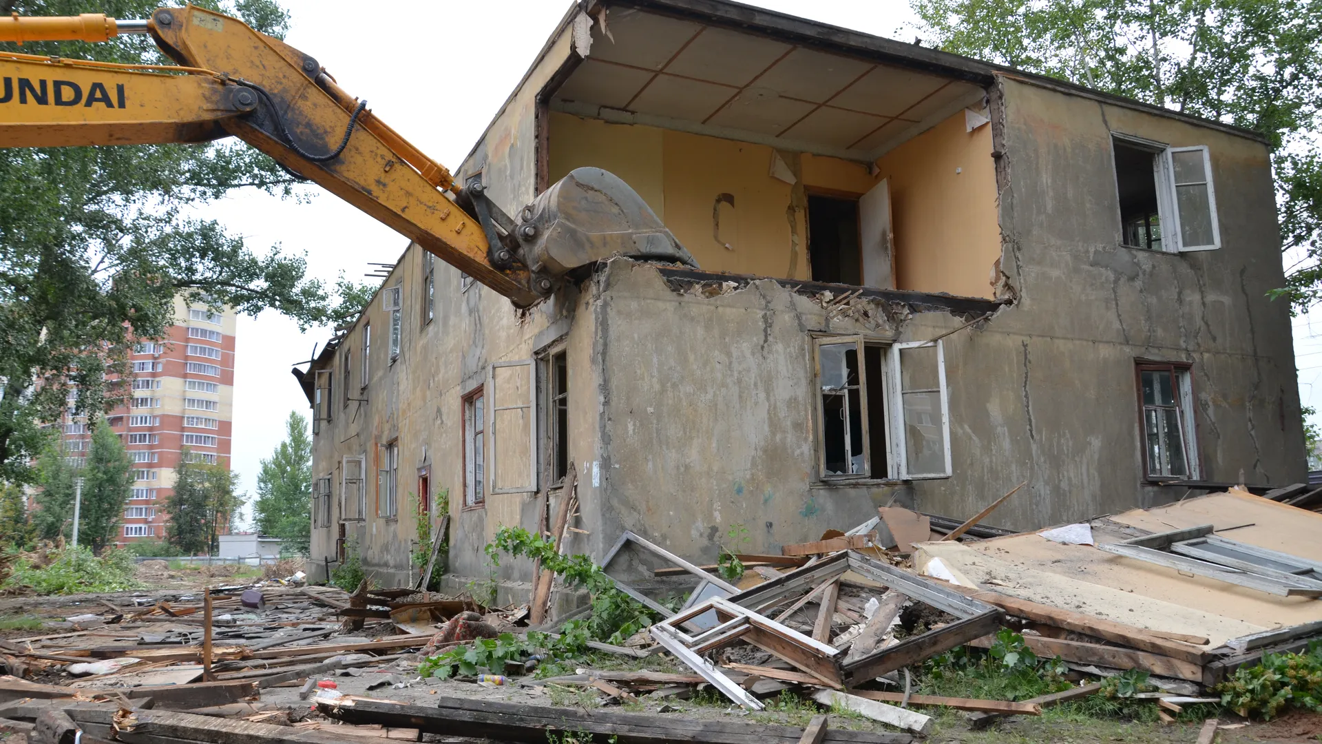 Снос ветхого жилья во Фрязино