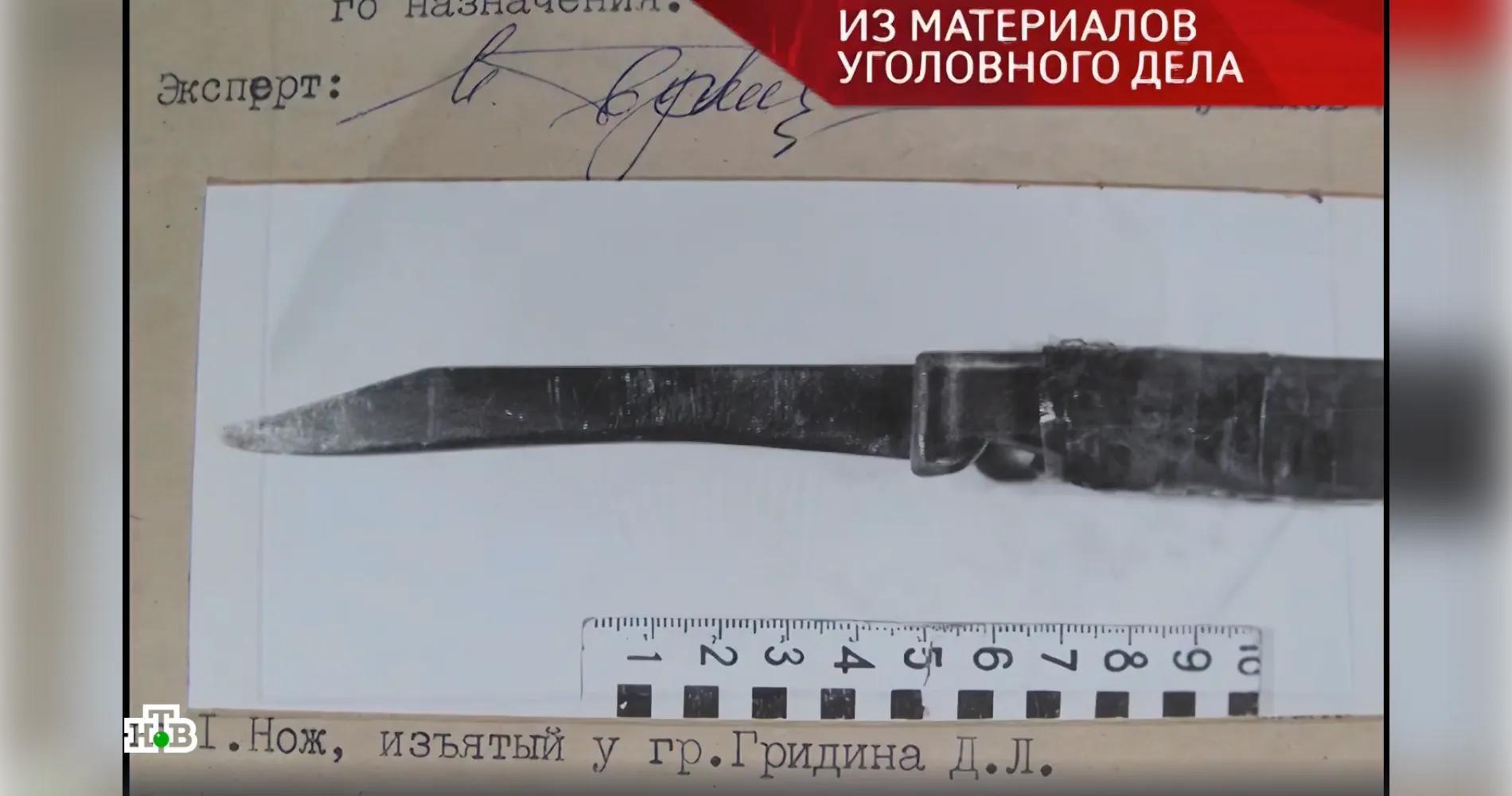 материалы уголовного дела/кадр программы «Следствие вели…» на телеканале НТВ
