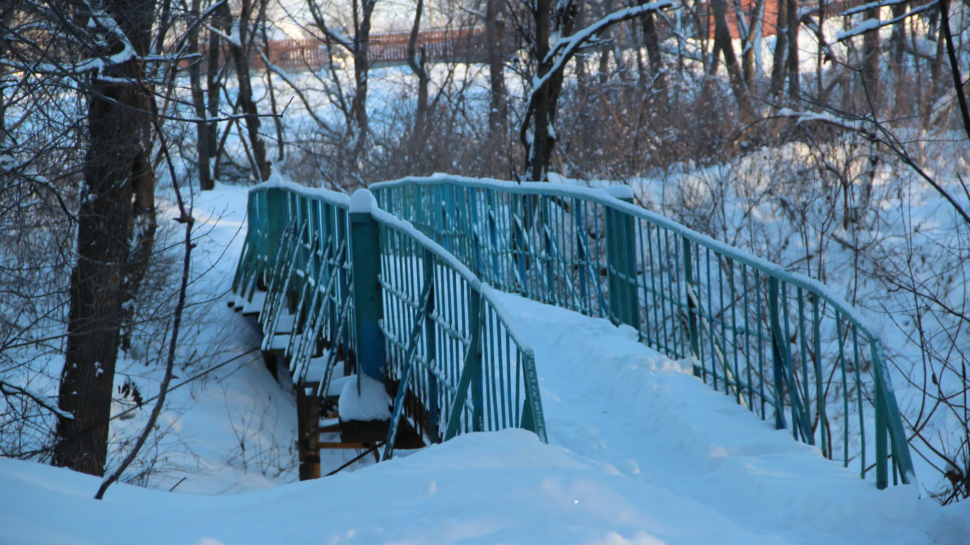 Мост в парке культуры и отдыха п. Лотошино