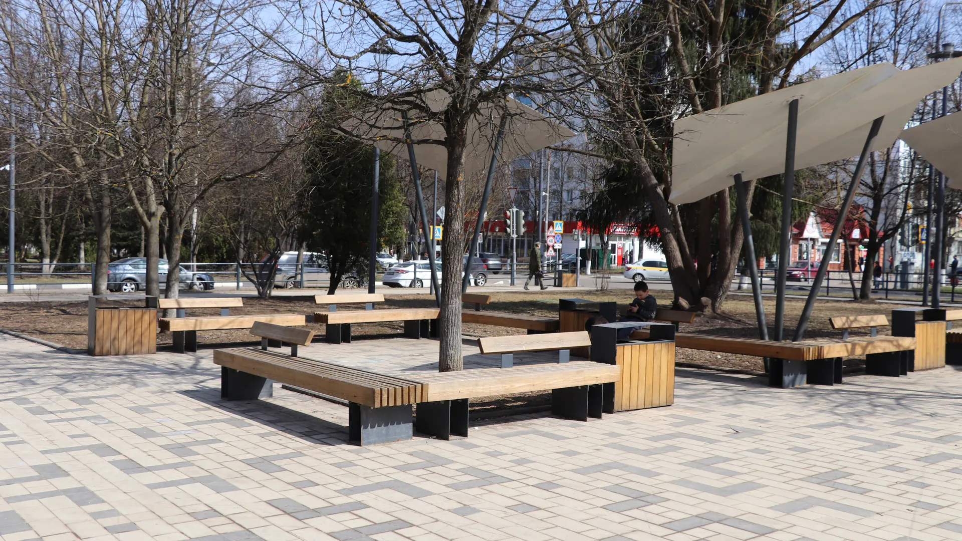 Благоустройство Голубиной площади в Краснознаменске