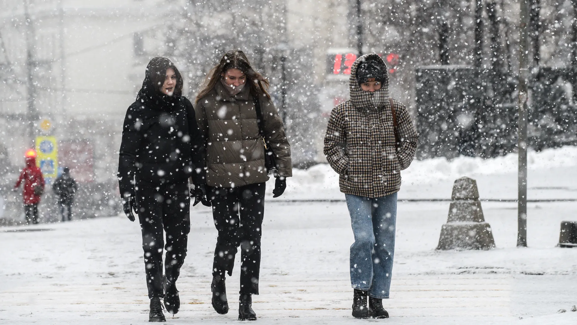 Снегопад в Москве