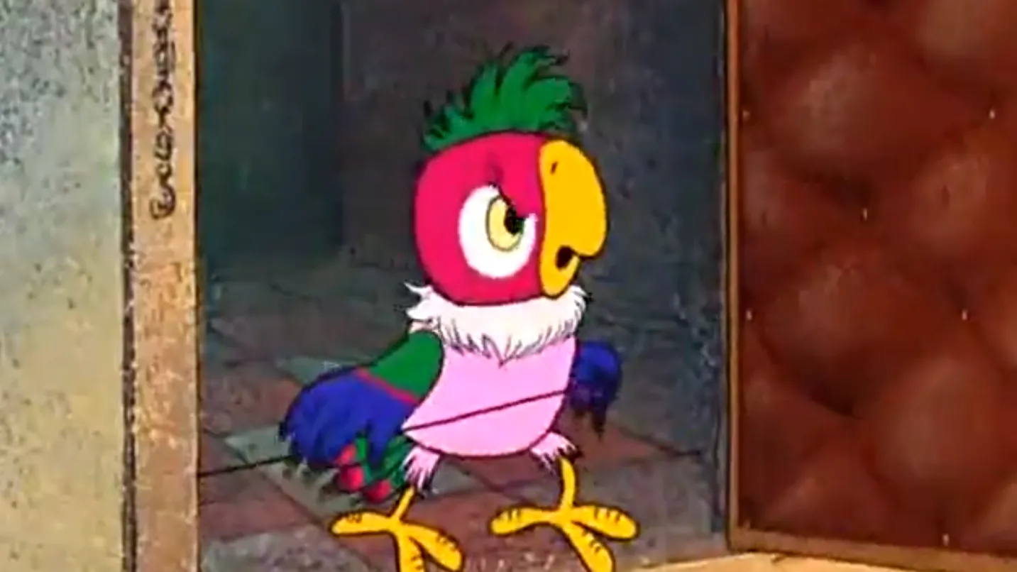 кадр мульфильма «Возвращение блудного попугая Кеши»