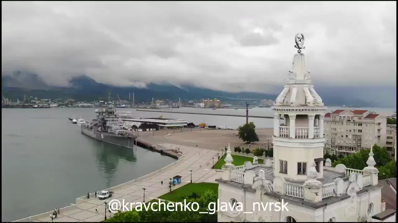 кадр видео из официального Telegram-канала главы Новороссийска Андрея Кравченко